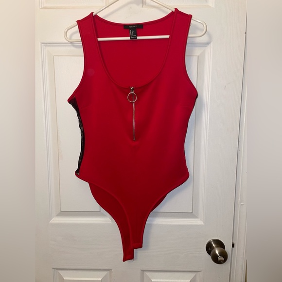 Half Zip-Up Bodysuit - Picture 1 of 4